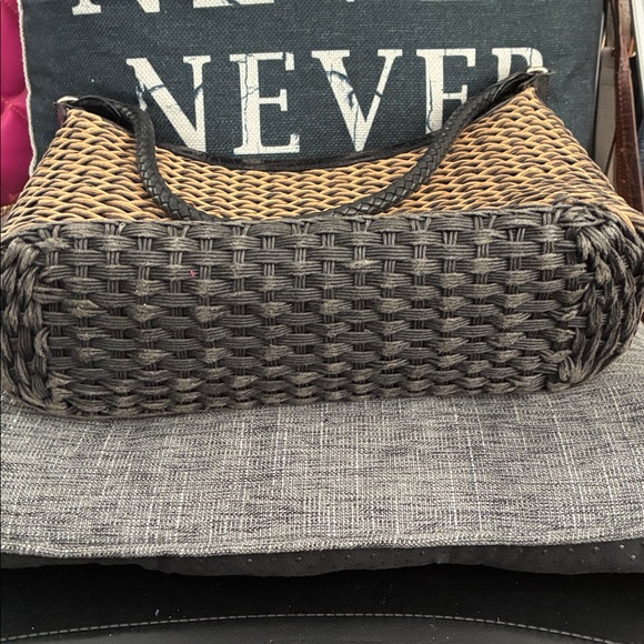 Brighton vintage Tan and Black Woven Shoulder Bag No call outs - Picture 10 of 12